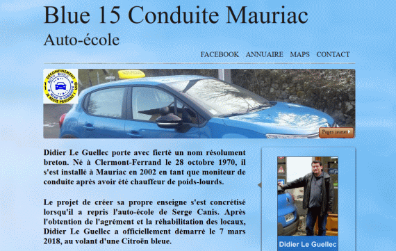 Blue 15 Auto Ecole Mauriac Cantal