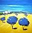 Serge Tissot- Paysages avec oliviers bleus