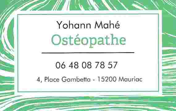 Yohann Mahé - Ostéopathe